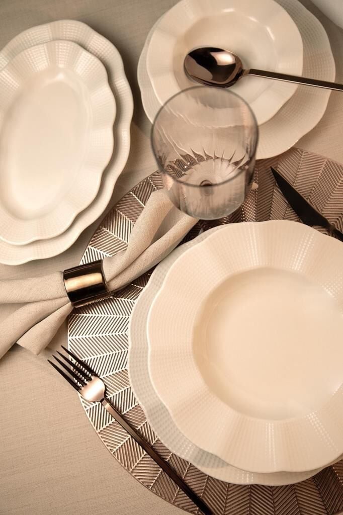 Kütahya Porselen Milena 26 Parça 6 Kişilik Yemek Takımı