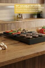 Sinbo SSM-2594 1000W Izgara ve Tost Makinesi 180° Açılabilir Yapışmaz Plaka