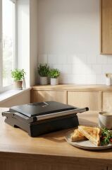 Sinbo SSM-2594 1000W Izgara ve Tost Makinesi 180° Açılabilir Yapışmaz Plaka