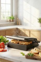 Sinbo SSM-2594 1000W Izgara ve Tost Makinesi 180° Açılabilir Yapışmaz Plaka