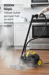 Sinbo 2000W 5 Bar Yüksek Basınçlı, 15 Başlıklı, 2 Lt, 110°C Profesyonel Buharlı Temizleyici SSC-6428