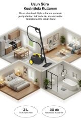 Sinbo 2000W 5 Bar Yüksek Basınçlı, 15 Başlıklı, 2 Lt, 110°C Profesyonel Buharlı Temizleyici SSC-6428