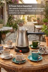 Sinbo SCM-9038 Türk Kahve Makinesi 500 ml – Paslanmaz Çelik Cezve – Otomatik Kapanma