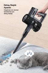 Sinbo SVC-8634 Kablosuz Dikey Süpürge Lacivert – Evcil Hayvan Tüyleri İçin Güçlü Multi Cyclone