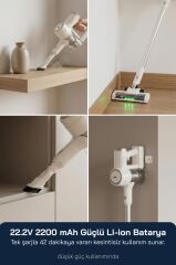 Sinbo SVC-8636 Kablosuz Dikey Şarjlı Süpürge 2200mAh Li-ion Bataryalı BLDC Motorlu Yeşil LED Işıklı