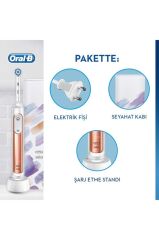 Oral-B Genius X AI Art of Brushing RoseGold Şarj Edilebilir Diş Fırçası Seyahat Kabı 456432 (4210201295594)