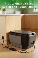 Kiwi KIM-4755 Araç İçi Taşınabilir Buzdolabı | 35 L & -20°C & DC Kompresör & 12V/220V & Bluetooth