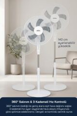 Sinbo SF-7705 Ayaklı Vantilatör 16 İnç 45W Sessiz Fan 3 Kademeli Yükseklik Ayarlı Güçlü
