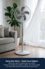 Sinbo SF-7705 Ayaklı Vantilatör 16 İnç 45W Sessiz Fan 3 Kademeli Yükseklik Ayarlı Güçlü