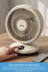 Sinbo SF-7702 Uzaktan Kumandalı Sessiz Mini Vantilatör Aroma Terapi Koku Yuvalı Otomatik Salınımlı