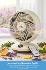 Sinbo SF-7702 Uzaktan Kumandalı Sessiz Mini Vantilatör Aroma Terapi Koku Yuvalı Otomatik Salınımlı