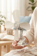 Sinbo SF-7706 Klipsli Vantilatör 10W Taşınabilir Mini Fan Sessiz Masa Tipi Fan