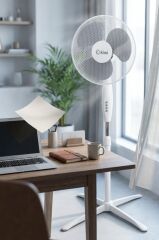 Kiwi KFAN-7417L Standlı Vantilatör | 3 Kademe & Salınım & 70 cm Stabil Taban BEYAZ