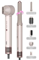 Sinbo Pro Compact Uzun Multi-styler Hava Üfleme Şekillendirici Full Seti 5in1 Saç Şekillendirici Shd-1729