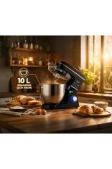 Maxychef Hamur Yoğurma & Stand Mikser 10 Lt 2000w Siyah