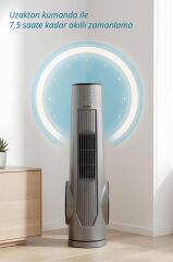 Kiwi KFAN-7693 Kule Tipi Vantilatör | LCD Ekran & 75 cm & 3 Kademe & Kumandalı & 7.5 Saat Zamanlayıcı