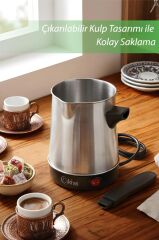Kiwi KCM-7513 Türk Kahvesi Makinesi | 700 ml & 8 Fincan Kapasite & Paslanmaz Çelik