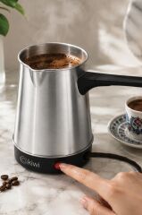 Kiwi KCM-7513 Türk Kahvesi Makinesi | 700 ml & 8 Fincan Kapasite & Paslanmaz Çelik
