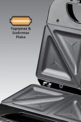 Kiwi Ksm-2405T Yapışmaz Plakalı Tost Makinesi