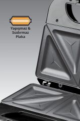 Kiwi Ksm-2405T Yapışmaz Plakalı Tost Makinesi