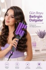 Sinbo SHD 1701 Dijital Su Dalgası Saç Maşası LCD Ekranlı 3’lü Seramik 25 mm Saç Şekillendirici