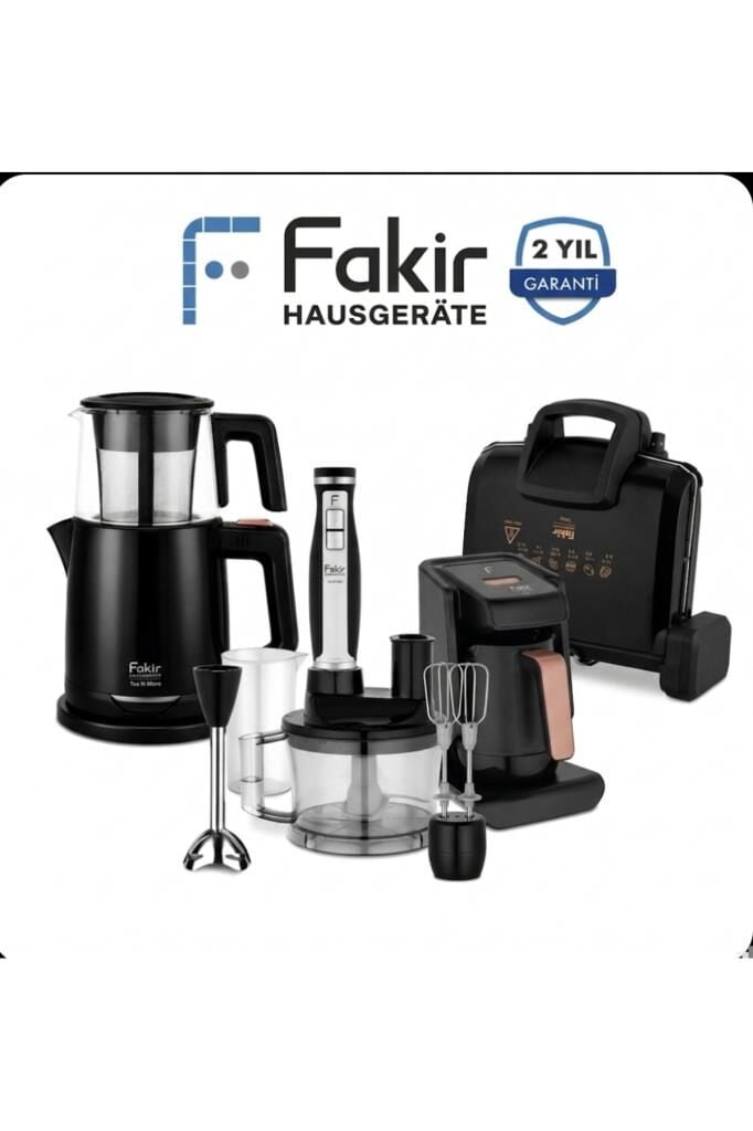 Fakir Black Rose 4'lü Avantaj Elektronik Çeyiz Paketi
