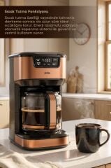 Sinbo SCM-9040 BRONZ Otomatik Zaman Ayarlı XL 14 Fincan Filtre Kahve Makinesi Dijital Göstergeli
