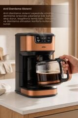 Sinbo SCM-9040 BRONZ Otomatik Zaman Ayarlı XL 14 Fincan Filtre Kahve Makinesi Dijital Göstergeli