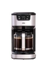 Sinbo SCM-9040 GÜMÜŞ Otomatik Zaman Ayarlı XL 14 Fincan Filtre Kahve Makinesi Dijital Göstergeli